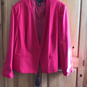 Coral pink blazer 2x
